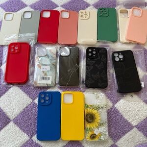 16 NWT Assorted Colorful iPhone 13 Pro Max Cases